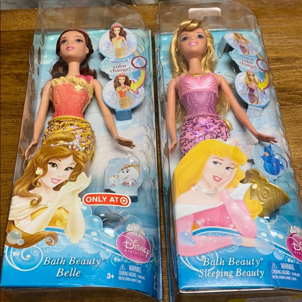 New Bath beauty princess doll bundle